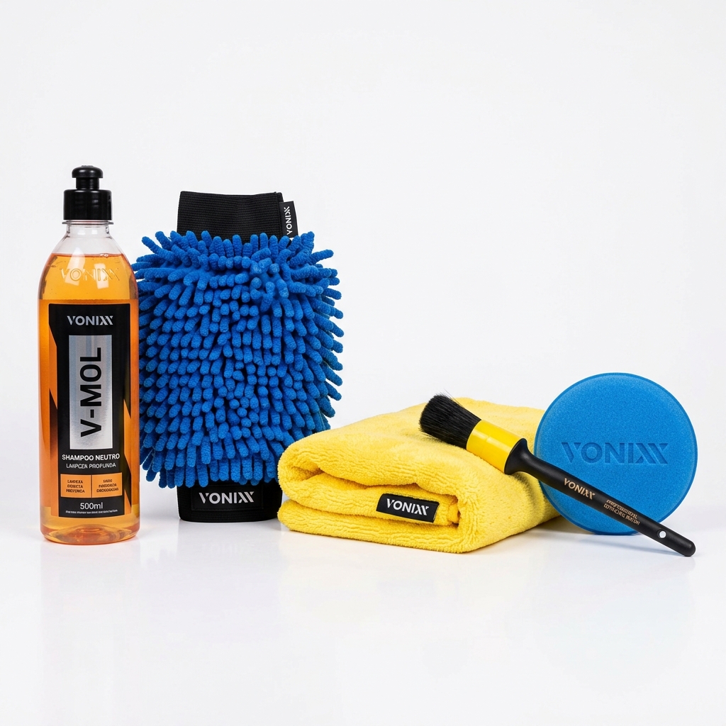 Kit Lavagem Automotiva Vonixx com 5 itens